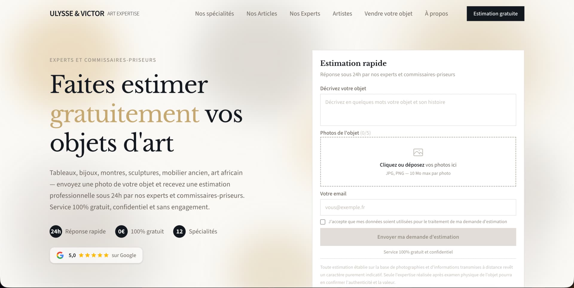 Ulysse & Victor Art Expertise - Screenshot 2