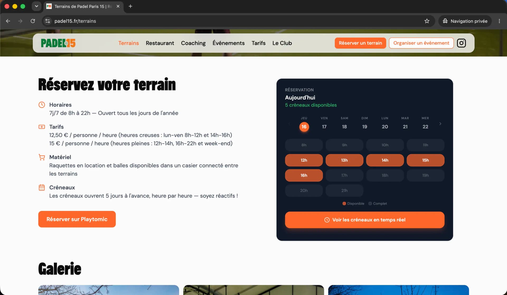 Padel15 - Screenshot 2